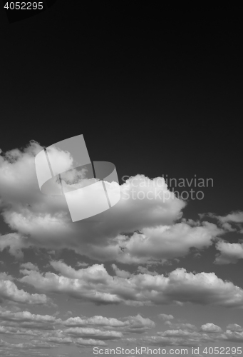 Image of black and white sky