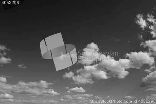 Image of black and white sky