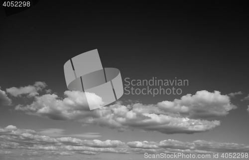 Image of black and white sky
