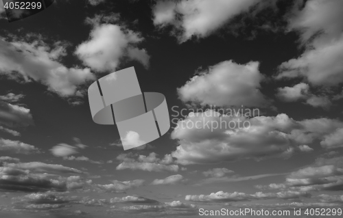 Image of black and white sky