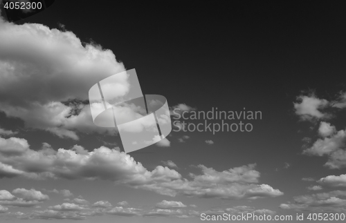 Image of black and white sky