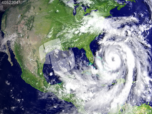 Image of Hurricane Matthew above Florida