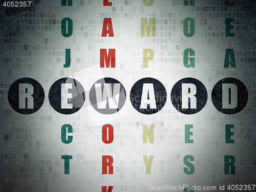 Image of Finance concept: Reward in Crossword Puzzle