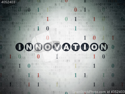 Image of Finance concept: Innovation on Digital Data Paper background