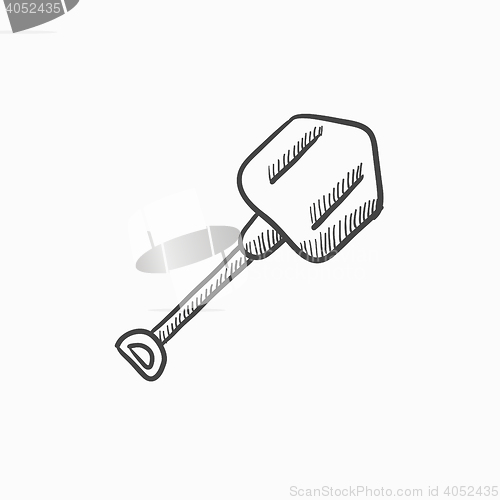 Image of Shovel sketch icon.