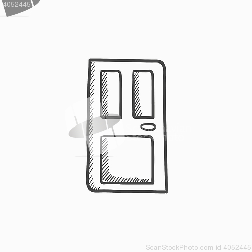 Image of Front door sketch icon.