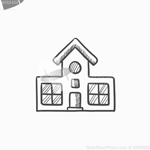 Image of Building sketch icon.