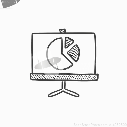 Image of Roller screen with the pie chart sketch icon.