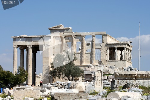 Image of the temple of erechtheum