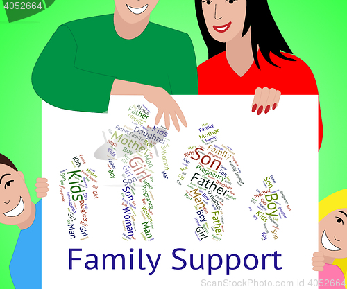 Image of Family Support Represents Blood Relation And Advice