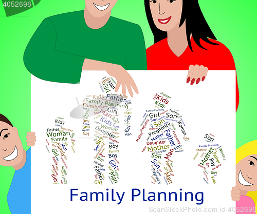 Image of Family Planning Represents Blood Relation And Children