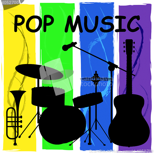 Image of Pop Music Shows Sound Track And Harmony