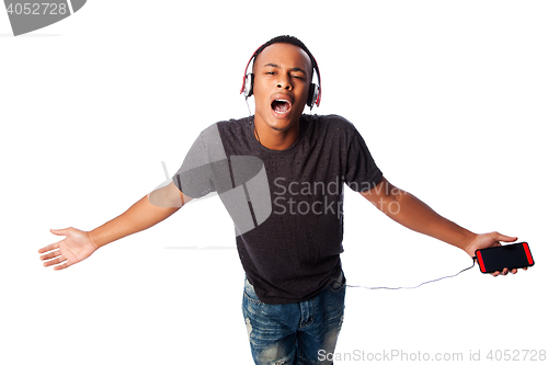 Image of Singing along while listening to music