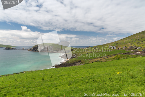 Image of view to ocean at wild atlantic way in ireland