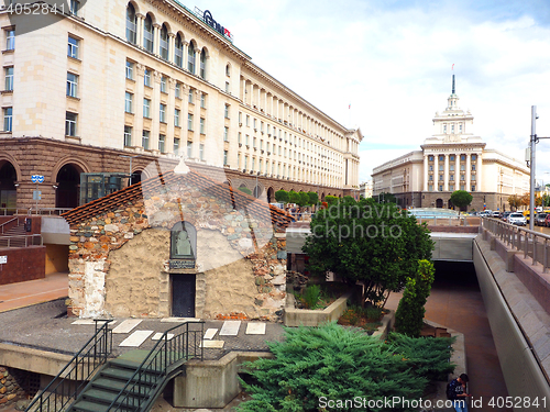 Image of editorial historic church middle of Sofia, Bulgaria