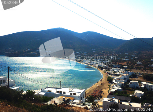 Image of Platys Gialos beach hotels Sifnos Cyclades Greek Island Greece 