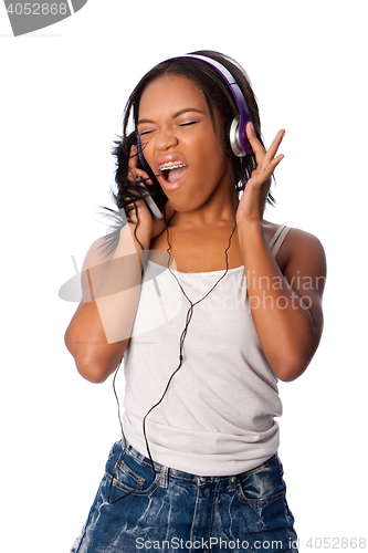 Image of Singing along while listening to music