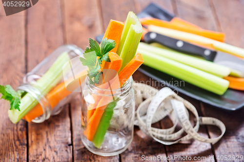 Image of celery with carrot