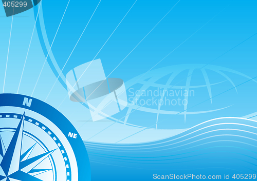 Image of Blue travel background