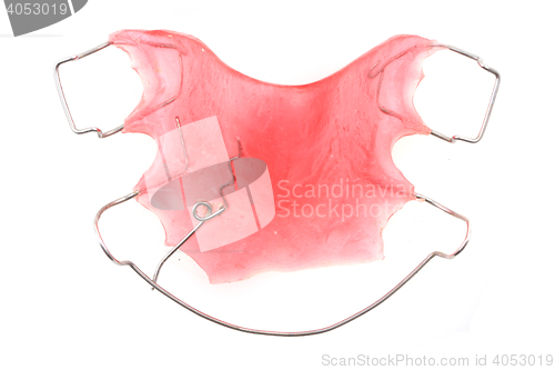 Image of pink braces isolated\r\n