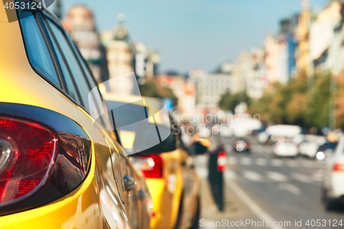 Image of Taxi cars on the street