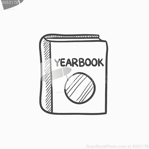 Image of Yearbook sketch icon.