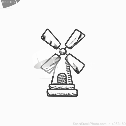 Image of Windmill sketch icon.