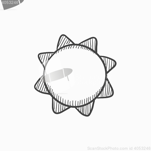 Image of Sun sketch icon.