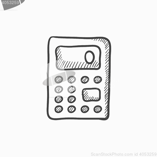 Image of Calculator sketch icon.
