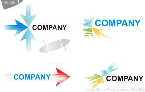 Image of Logo templates with arrows