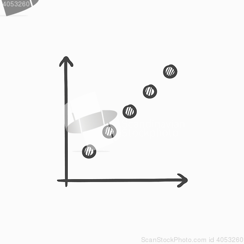 Image of Growth graph sketch icon.