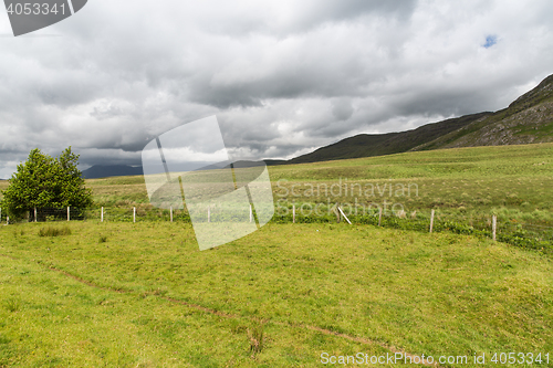 Image of hills and plains of connemara in ireland