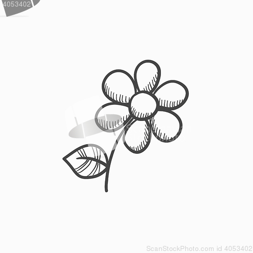 Image of Flower sketch icon.