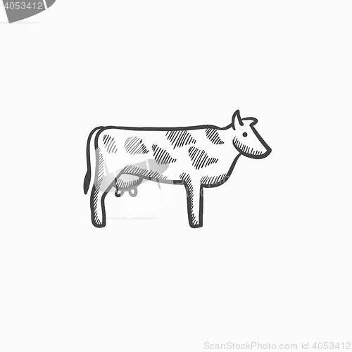 Image of Cow sketch icon.