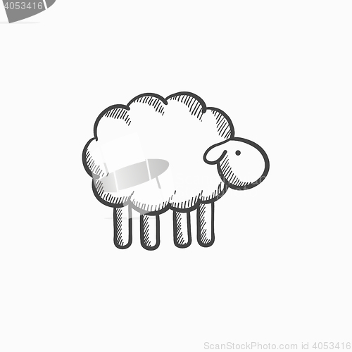 Image of Sheep sketch icon.