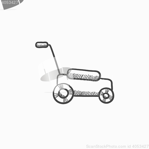 Image of Lawnmover sketch icon.