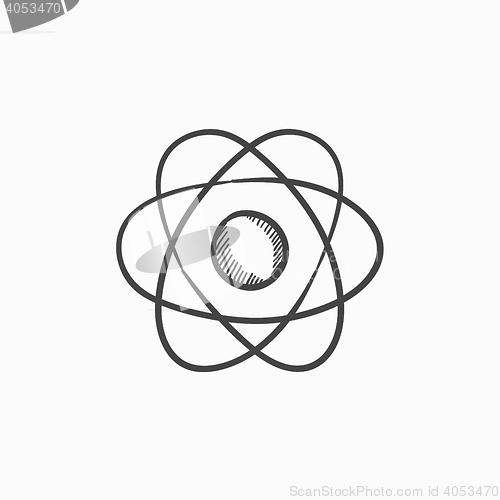 Image of Atom sketch icon.