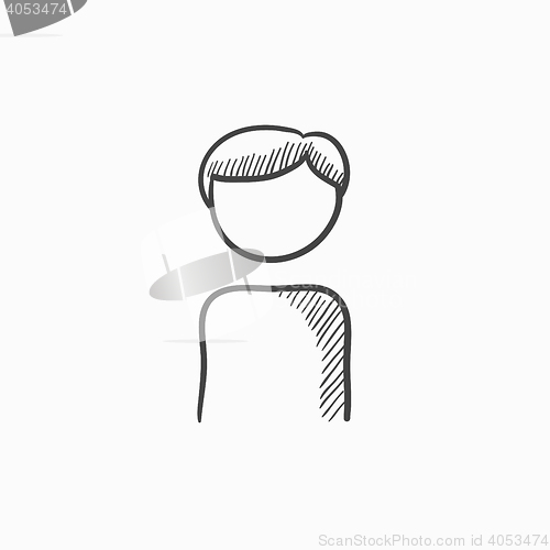 Image of Businessman sketch icon.