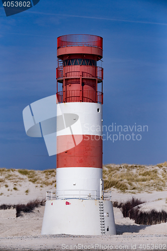 Image of lighthouse at heligoland dune island