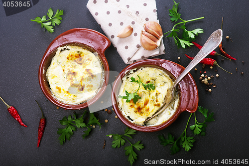 Image of Eggs baked in sour cream