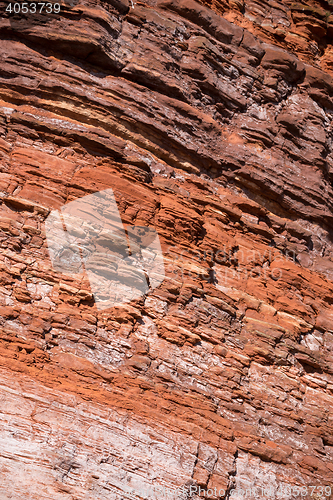 Image of Red rock structure, texture