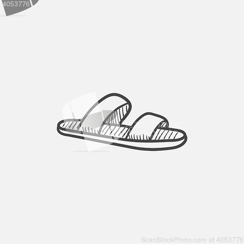 Image of Flip-flops sketch icon.