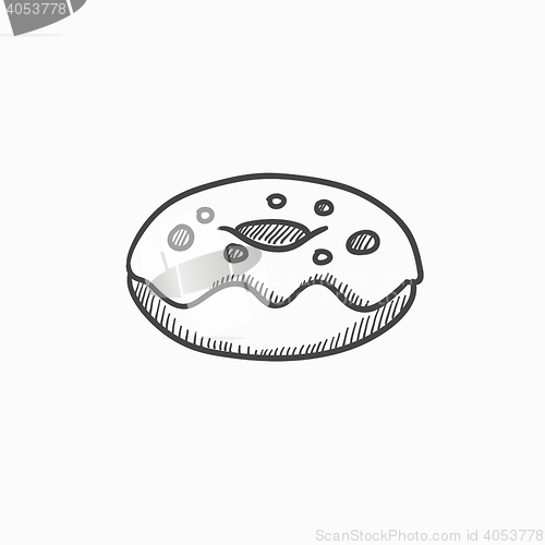 Image of Doughnut sketch icon.