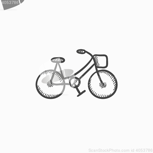 Image of Bicycle sketch icon.