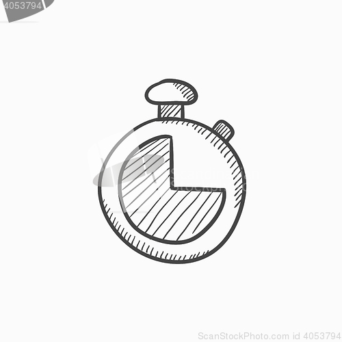 Image of Stopwatch sketch icon.