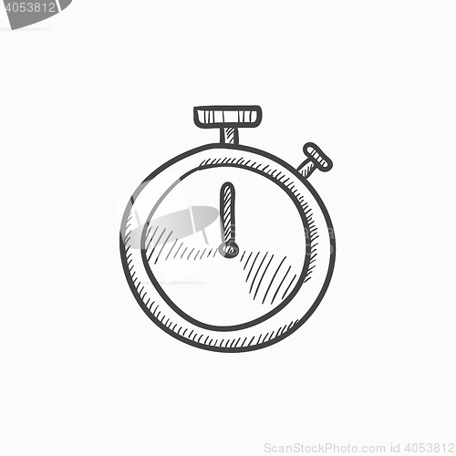 Image of Stopwatch sketch icon.