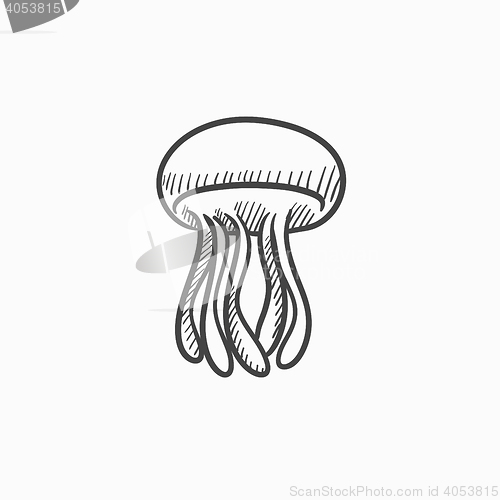 Image of Jellyfish sketch icon.