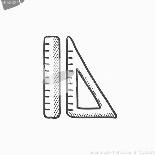 Image of Rulers sketch icon.