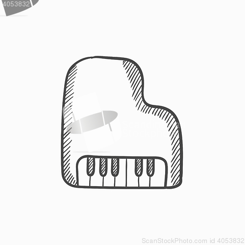 Image of Piano sketch icon.