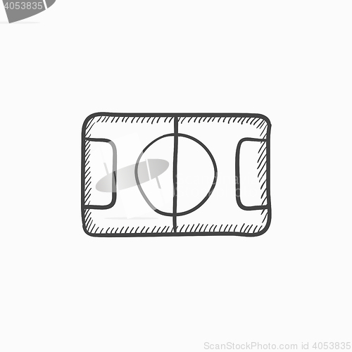 Image of Stadium layout sketch icon.